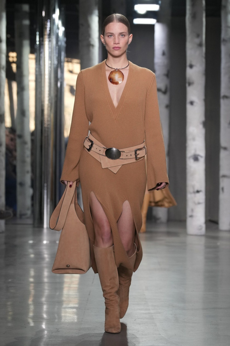 Rebecca Leigh Longendyke featured in  the Michael Kors Collection fashion show for Autumn/Winter 2023