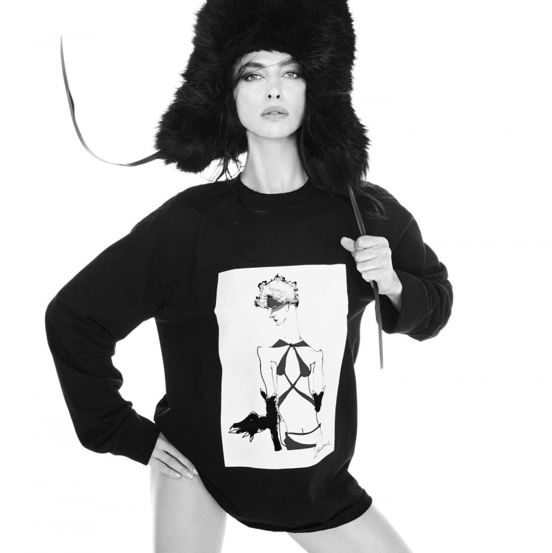 Irina Shayk featured in  the Zara x Steven Meisel advertisement for Autumn/Winter 2023