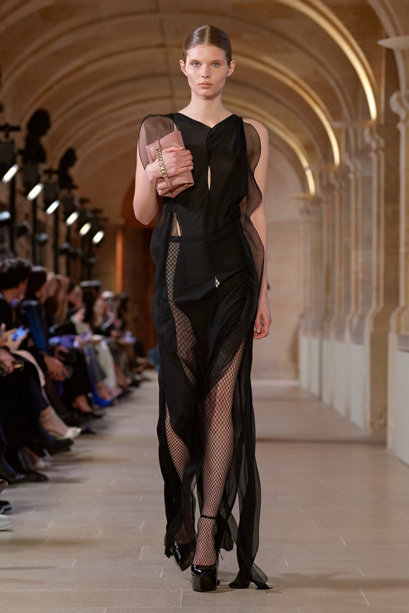 Ida Heiner featured in  the Victoria Beckham fashion show for Autumn/Winter 2023