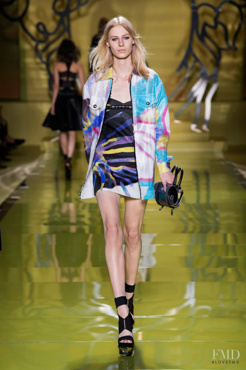 Julia Nobis featured in  the Versace fashion show for Spring/Summer 2014