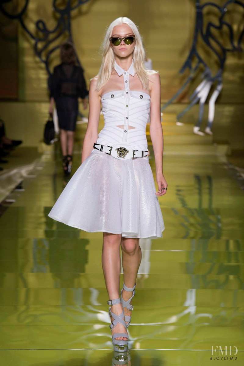 Sasha Luss featured in  the Versace fashion show for Spring/Summer 2014