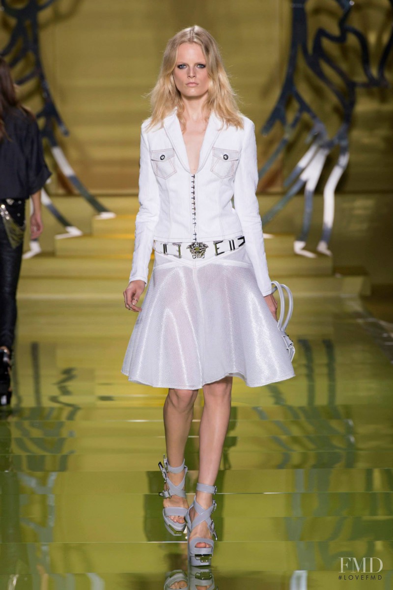 Hanne Gaby Odiele featured in  the Versace fashion show for Spring/Summer 2014