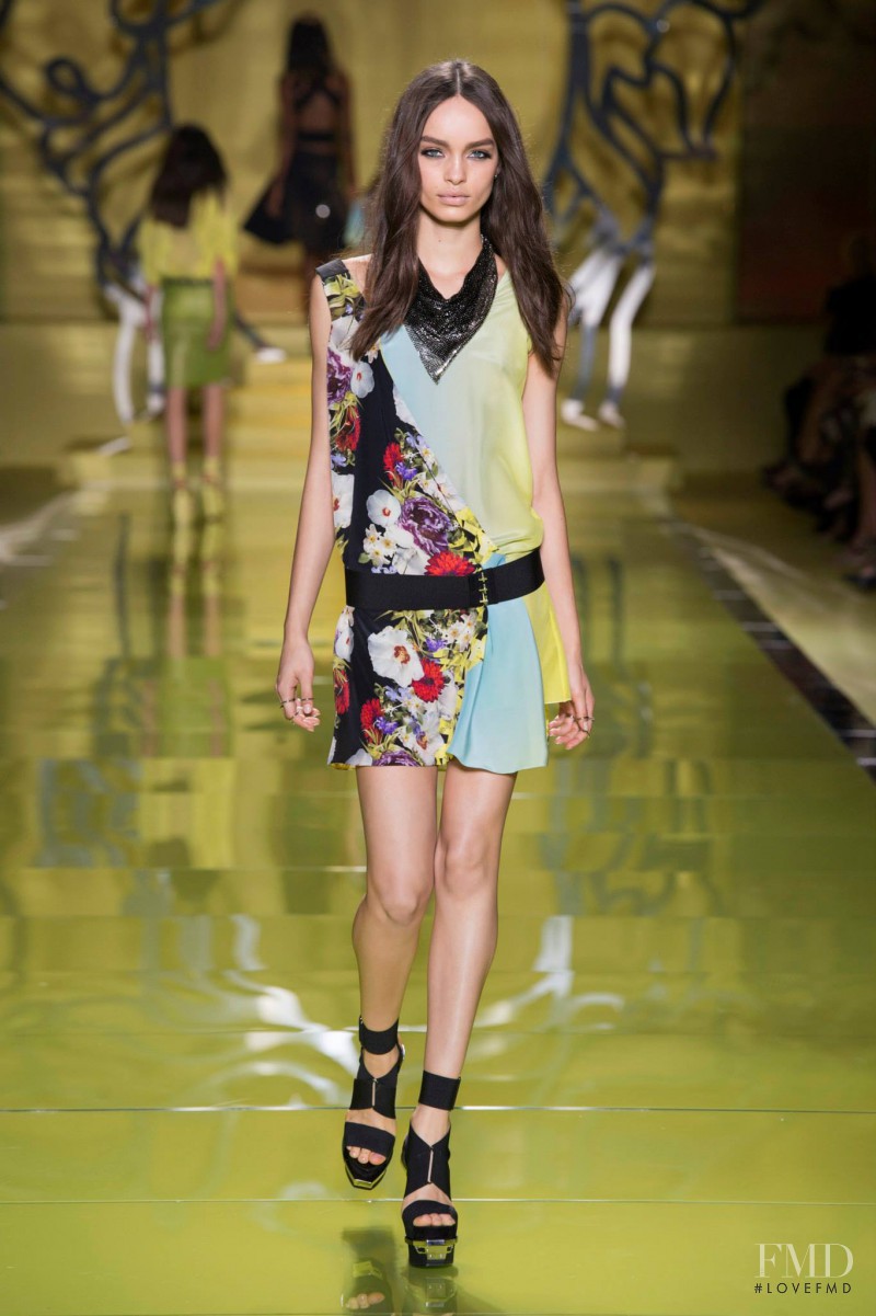 Luma Grothe featured in  the Versace fashion show for Spring/Summer 2014