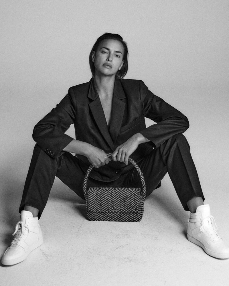 Irina Shayk featured in  the Anine Bing advertisement for Autumn/Winter 2022