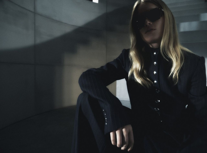 Anna Ewers featured in  the Khaite lookbook for Resort 2024