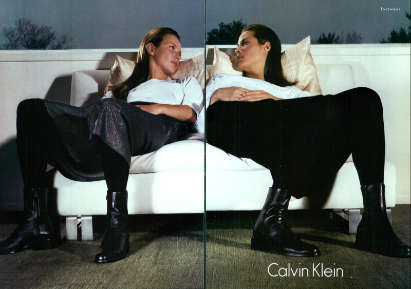 Christy Turlington featured in  the Calvin Klein 205W39NYC advertisement for Autumn/Winter 1998