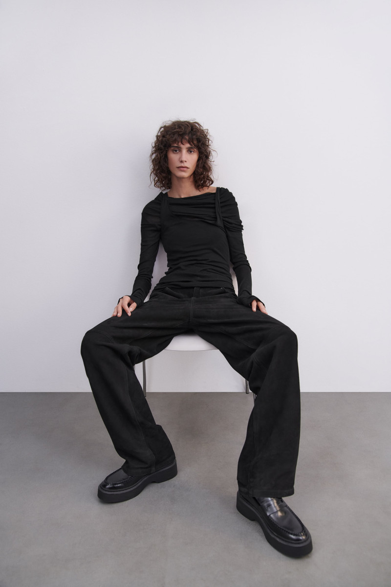 Mica Arganaraz featured in  the Zara catalogue for Autumn/Winter 2023