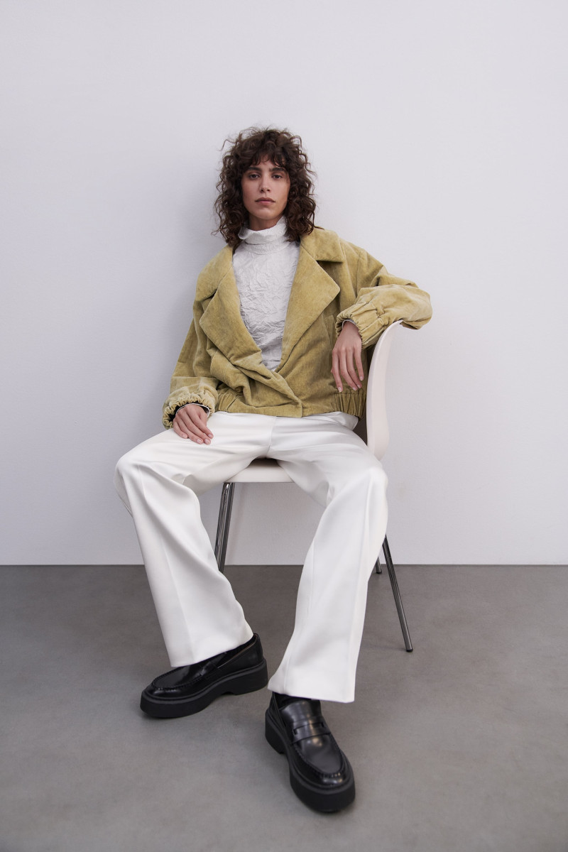 Mica Arganaraz featured in  the Zara catalogue for Autumn/Winter 2023