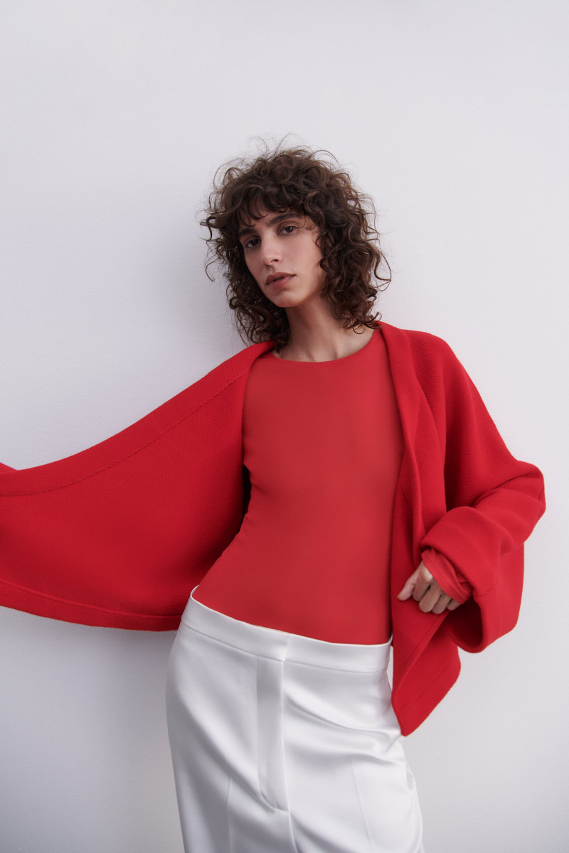 Mica Arganaraz featured in  the Zara catalogue for Autumn/Winter 2023