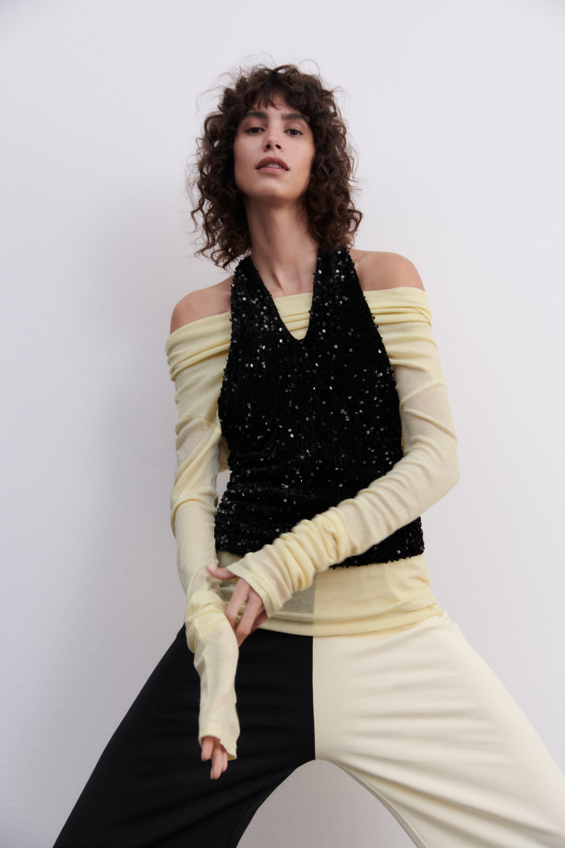 Mica Arganaraz featured in  the Zara catalogue for Autumn/Winter 2023