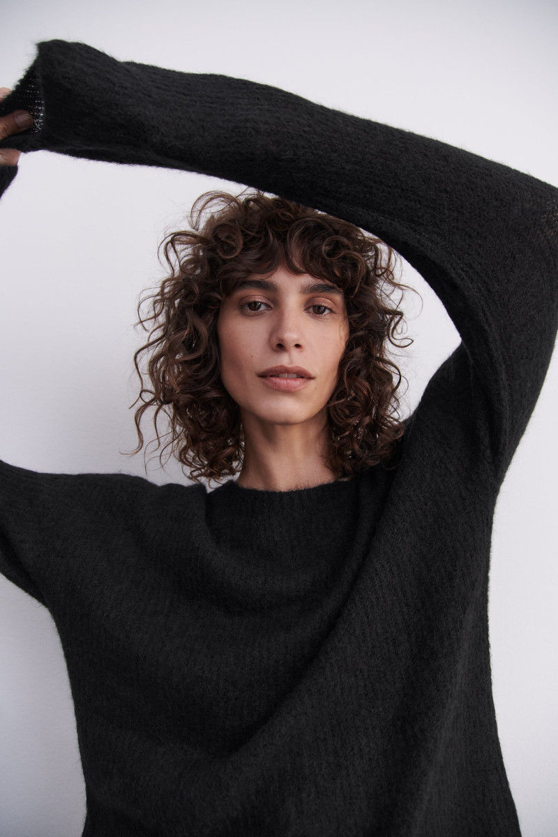 Mica Arganaraz featured in  the Zara catalogue for Autumn/Winter 2023