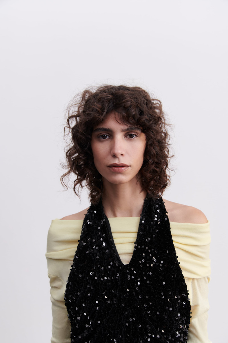 Mica Arganaraz featured in  the Zara catalogue for Autumn/Winter 2023