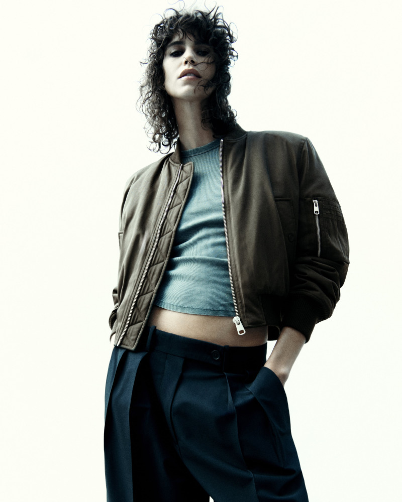 Mica Arganaraz featured in  the Zara catalogue for Autumn/Winter 2023