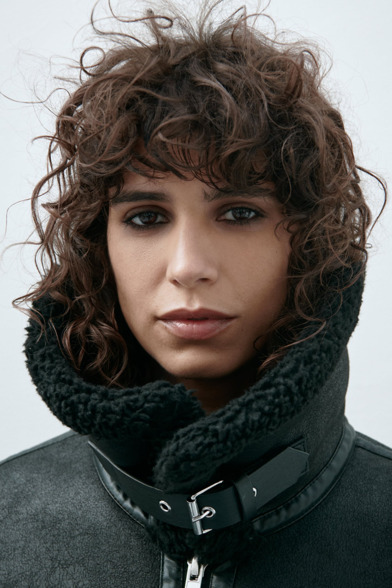 Mica Arganaraz featured in  the Zara catalogue for Autumn/Winter 2023