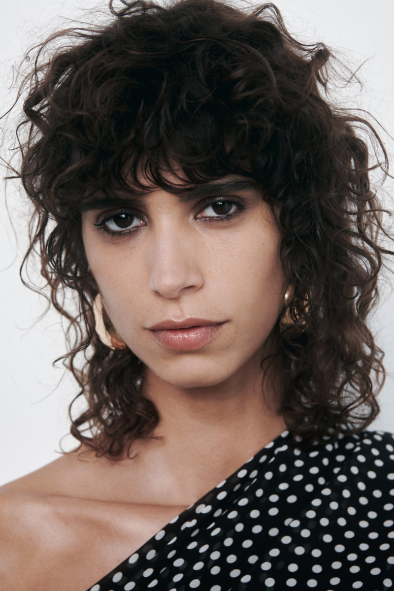 Mica Arganaraz featured in  the Zara catalogue for Autumn/Winter 2023