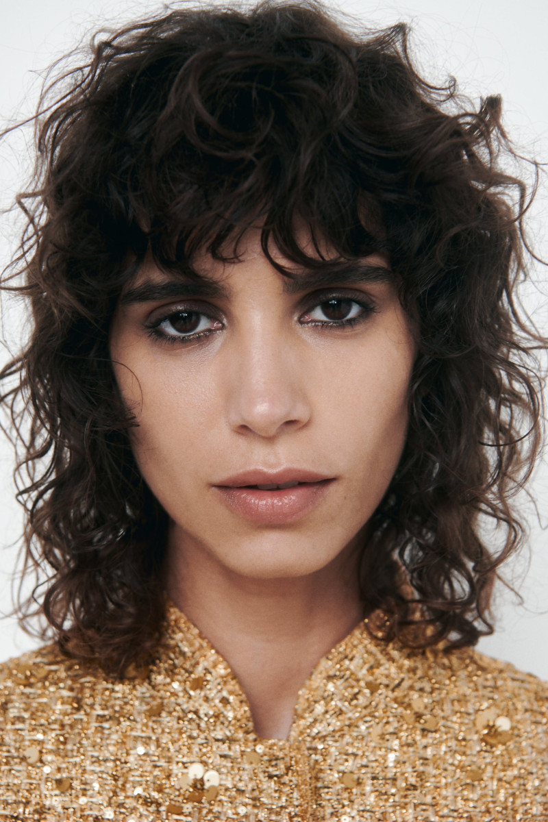 Mica Arganaraz featured in  the Zara catalogue for Autumn/Winter 2023