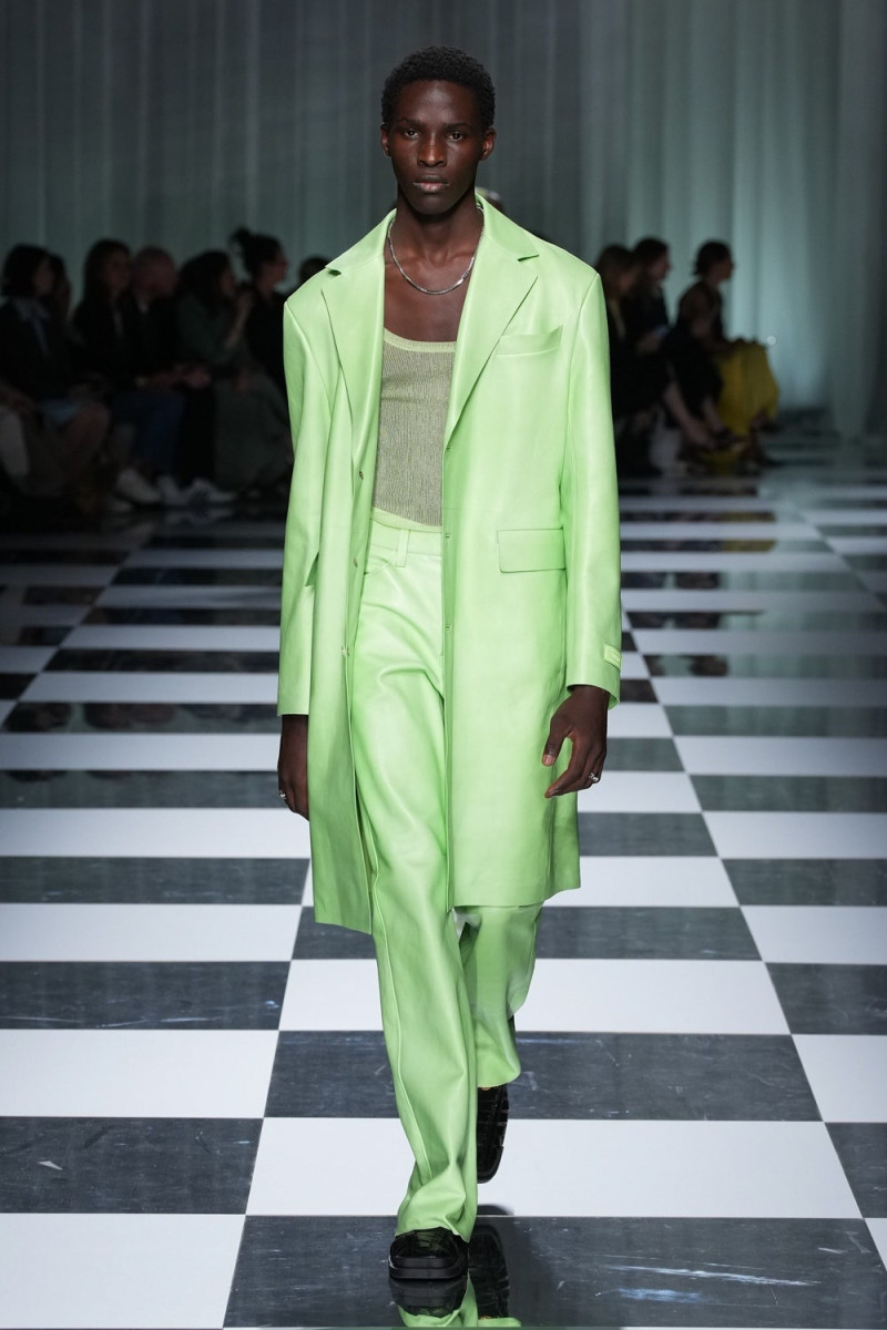 Ayo Hassan featured in  the Versace fashion show for Spring/Summer 2024