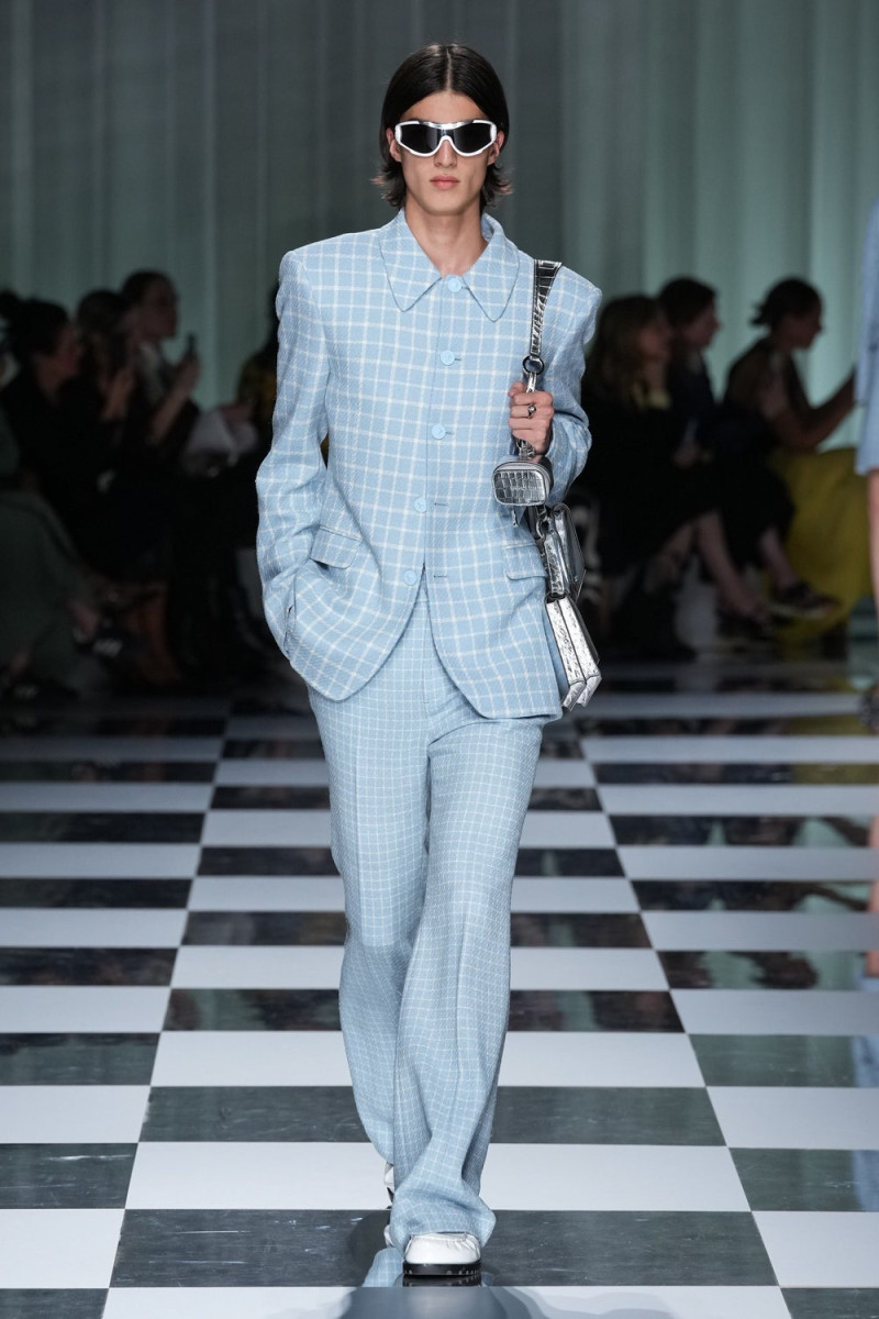 Kaan Canbulat featured in  the Versace fashion show for Spring/Summer 2024