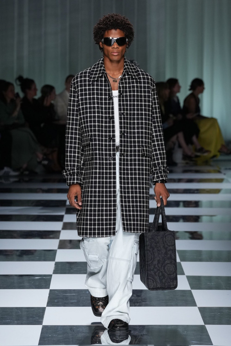 Wylber Flores Marte featured in  the Versace fashion show for Spring/Summer 2024