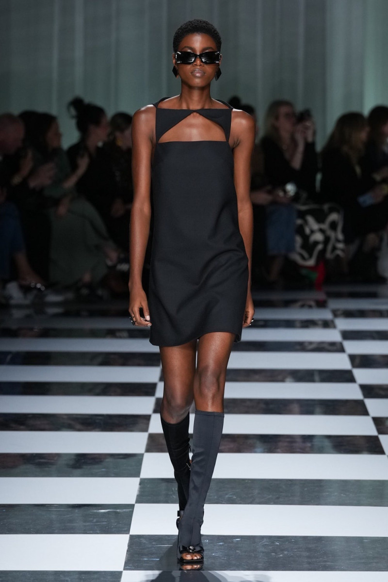 Victoria Fawole featured in  the Versace fashion show for Spring/Summer 2024