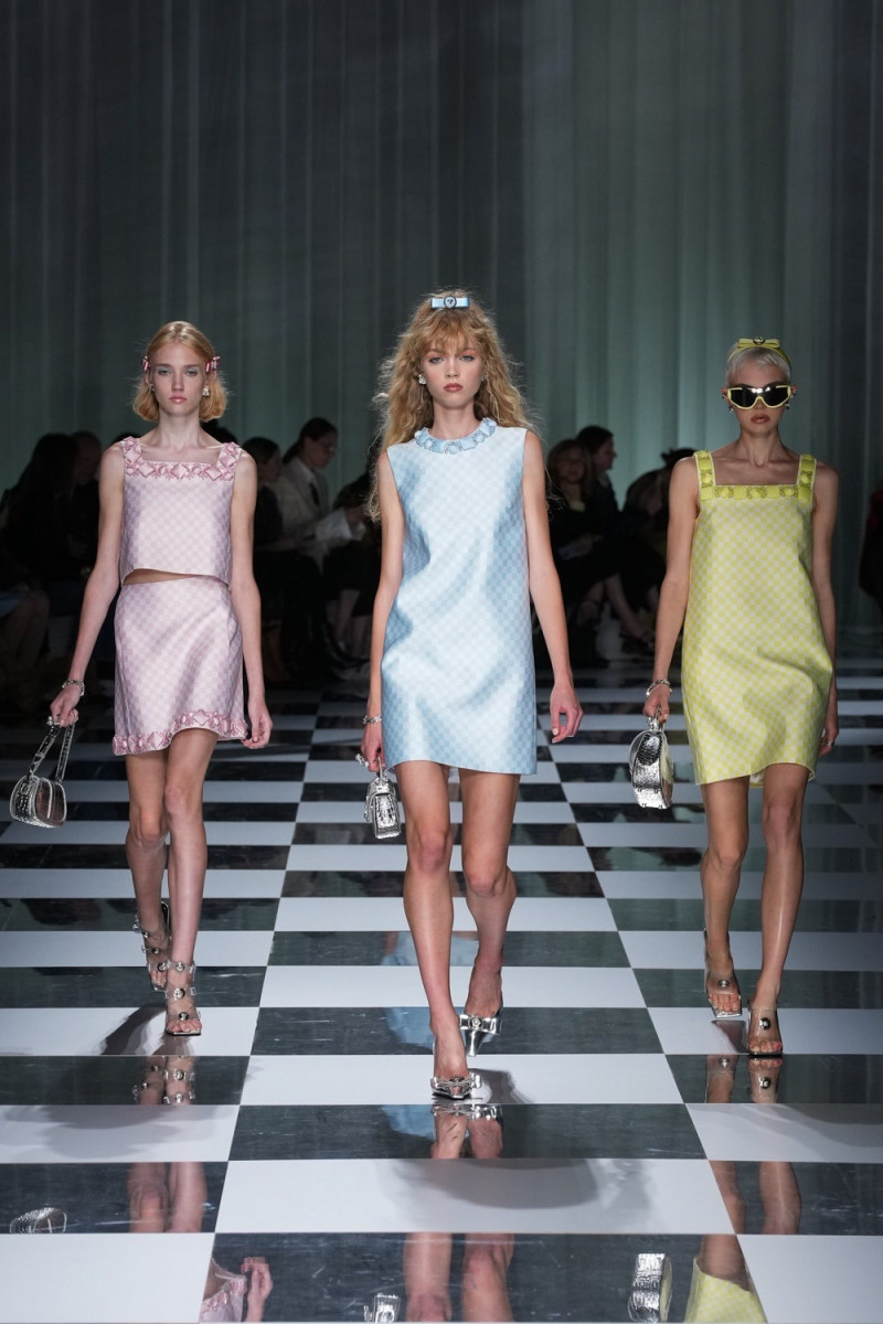 Tess Breeden featured in  the Versace fashion show for Spring/Summer 2024