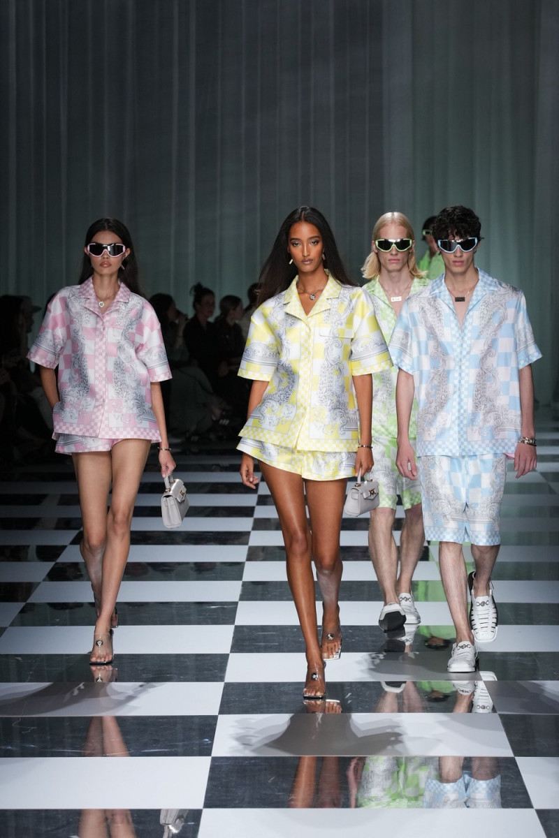 Heather Diamond Strongarm featured in  the Versace fashion show for Spring/Summer 2024