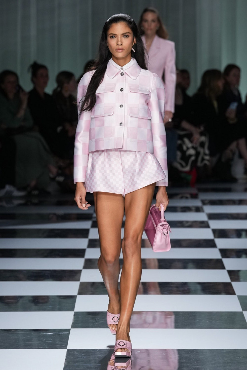 Rania Benchegra featured in  the Versace fashion show for Spring/Summer 2024