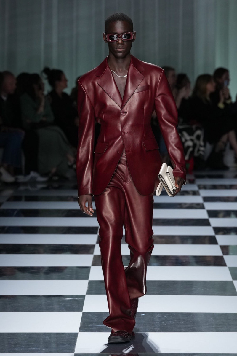 Cheikh Dia featured in  the Versace fashion show for Spring/Summer 2024