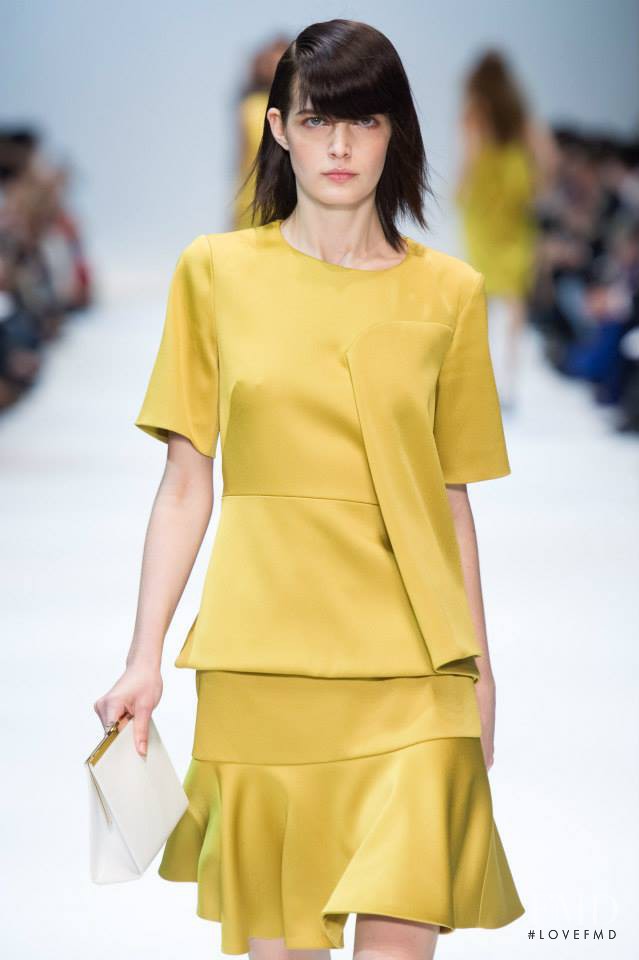 Zlata Mangafic featured in  the Guy Laroche fashion show for Spring/Summer 2014