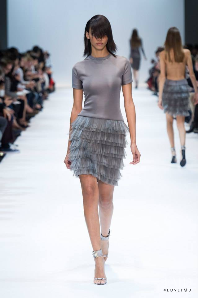 Cora Emmanuel featured in  the Guy Laroche fashion show for Spring/Summer 2014