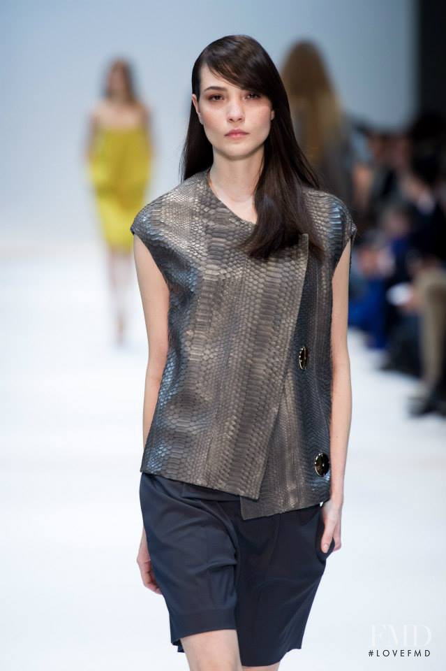 Mariane Fassarella featured in  the Guy Laroche fashion show for Spring/Summer 2014