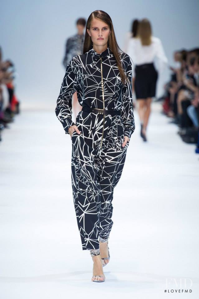 Alla Kostromicheva featured in  the Guy Laroche fashion show for Spring/Summer 2014