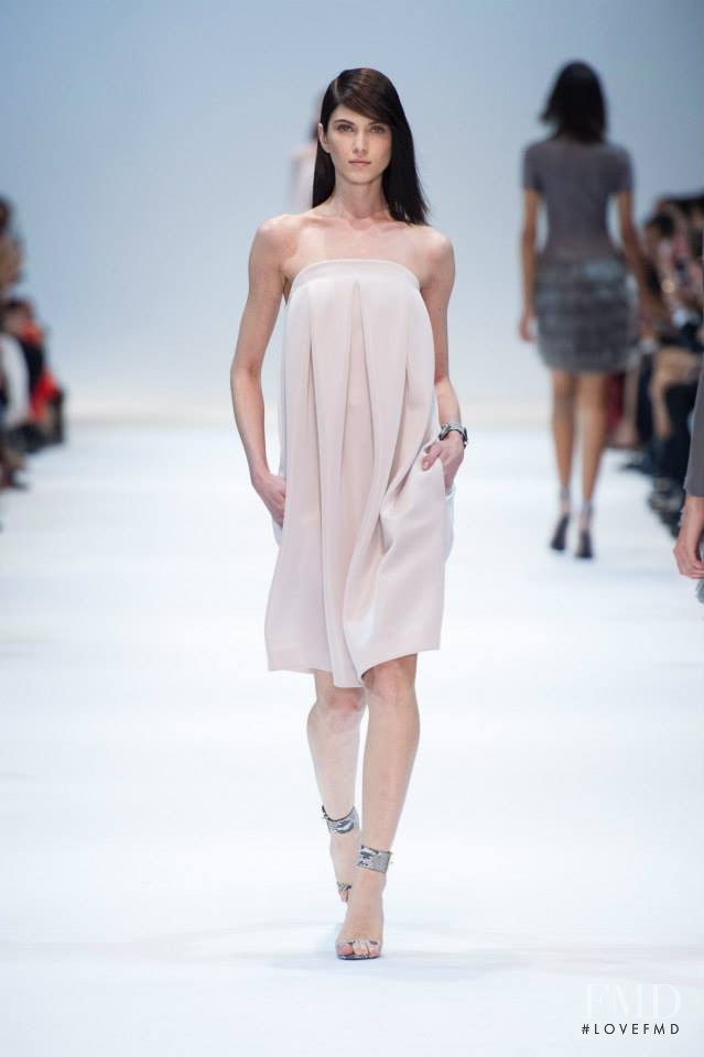 Maria Flávia Ferrari featured in  the Guy Laroche fashion show for Spring/Summer 2014