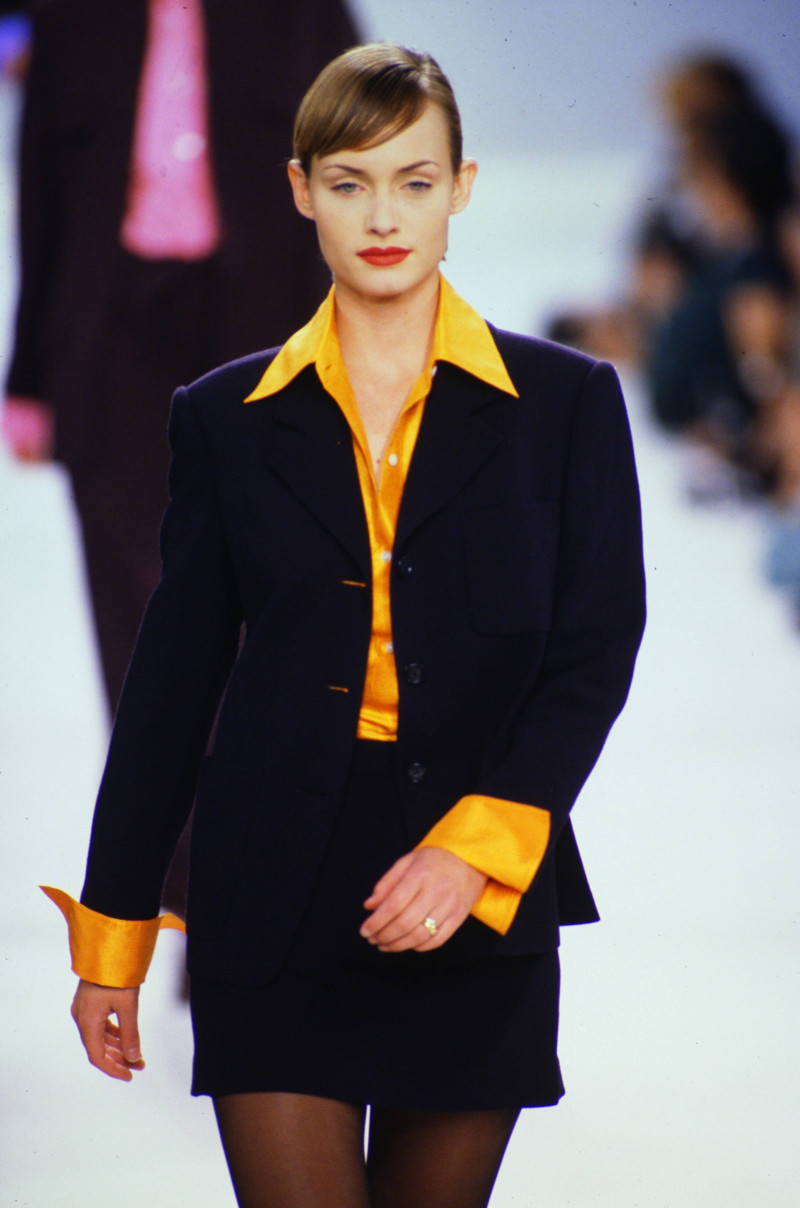 Amber Valletta featured in  the Isaac Mizrahi fashion show for Autumn/Winter 1994