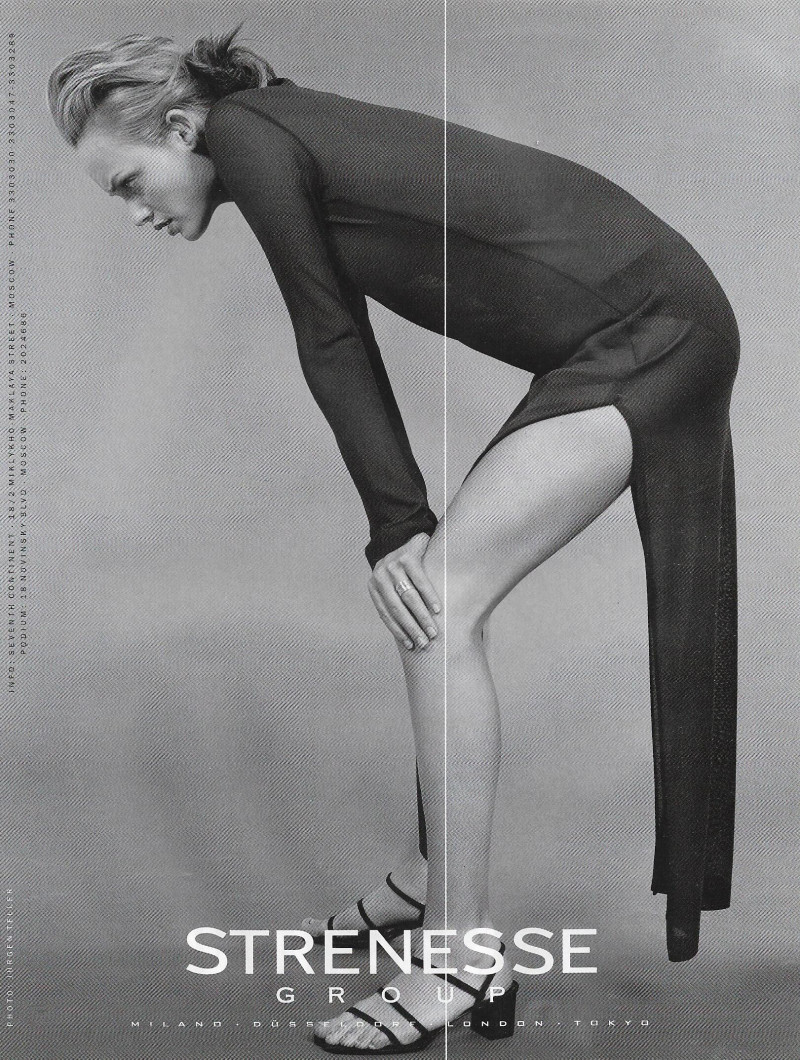 Amber Valletta featured in  the Strenesse Gabriele Strehle advertisement for Autumn/Winter 1996