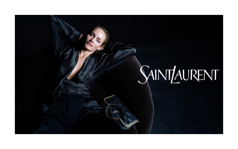 Amber Valletta featured in  the Saint Laurent advertisement for Pre-Fall 2023