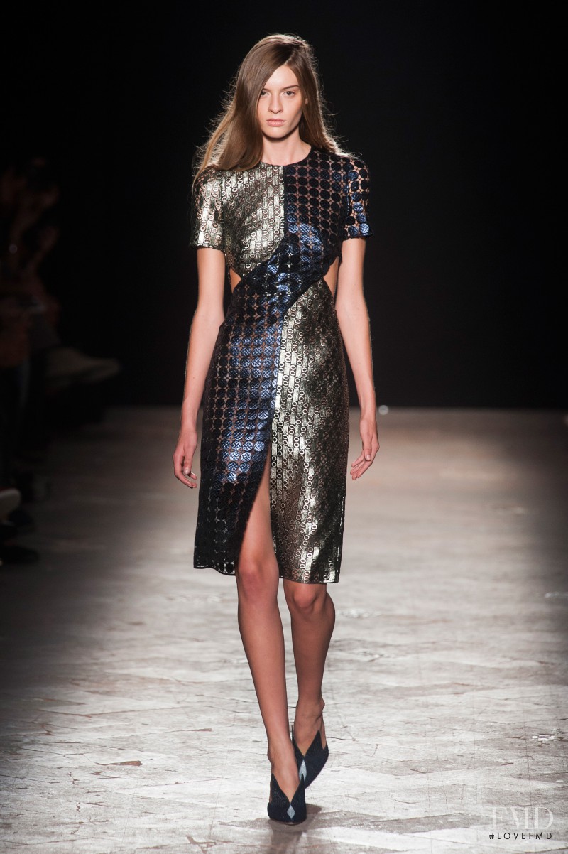 Cristina Mantas featured in  the Marco de Vincenzo fashion show for Spring/Summer 2014