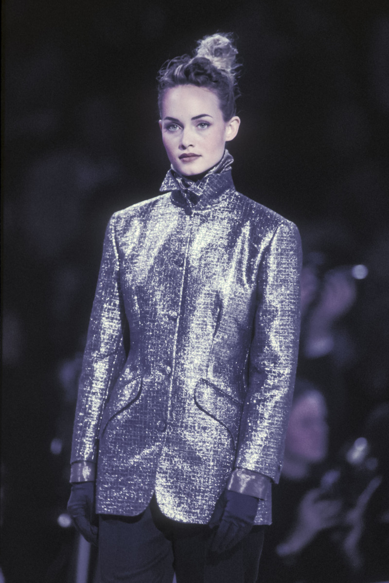 Amber Valletta featured in  the Romeo Gigli fashion show for Autumn/Winter 1992