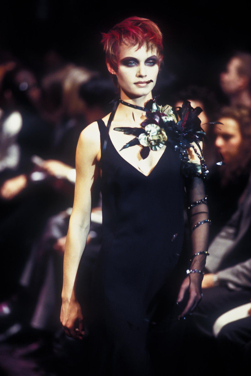 Amber Valletta featured in  the Martine Sitbon fashion show for Autumn/Winter 1993