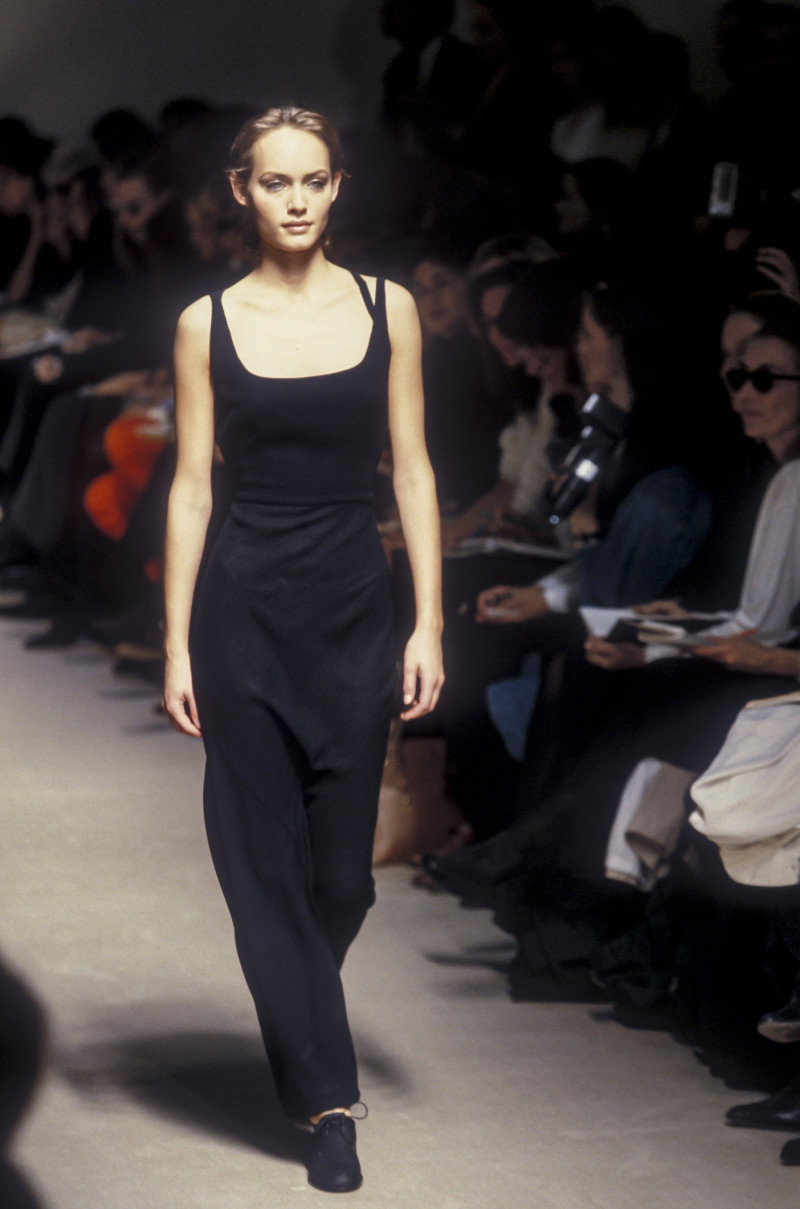 Amber Valletta featured in  the Jil Sander fashion show for Spring/Summer 1995