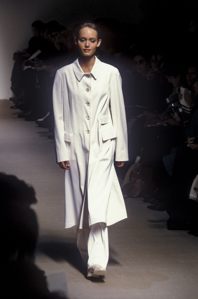 Amber Valletta featured in  the Jil Sander fashion show for Spring/Summer 1995