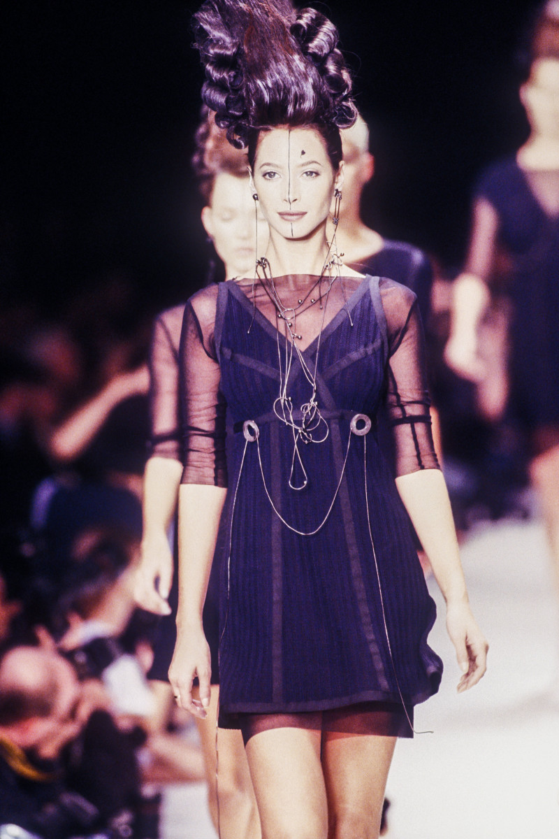 Christy Turlington featured in  the Karl Lagerfeld fashion show for Spring/Summer 1994