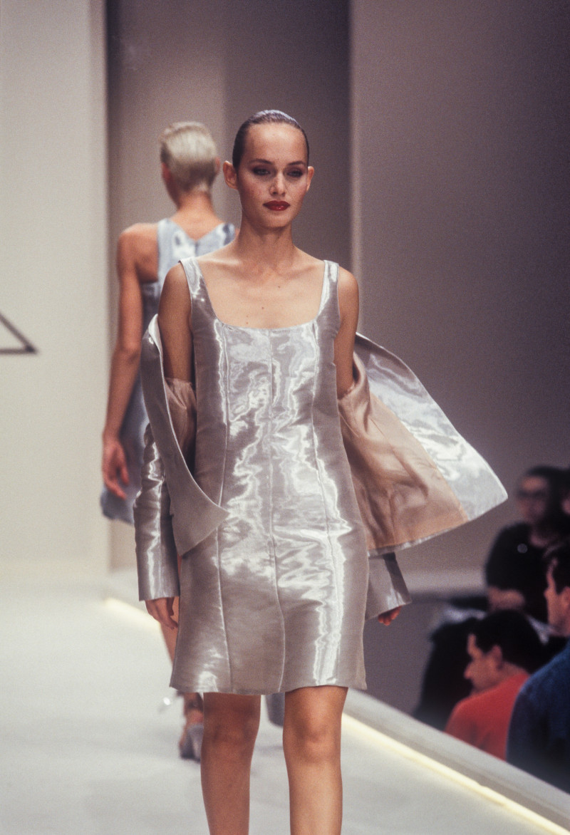 Amber Valletta featured in  the Krizia fashion show for Spring/Summer 1995