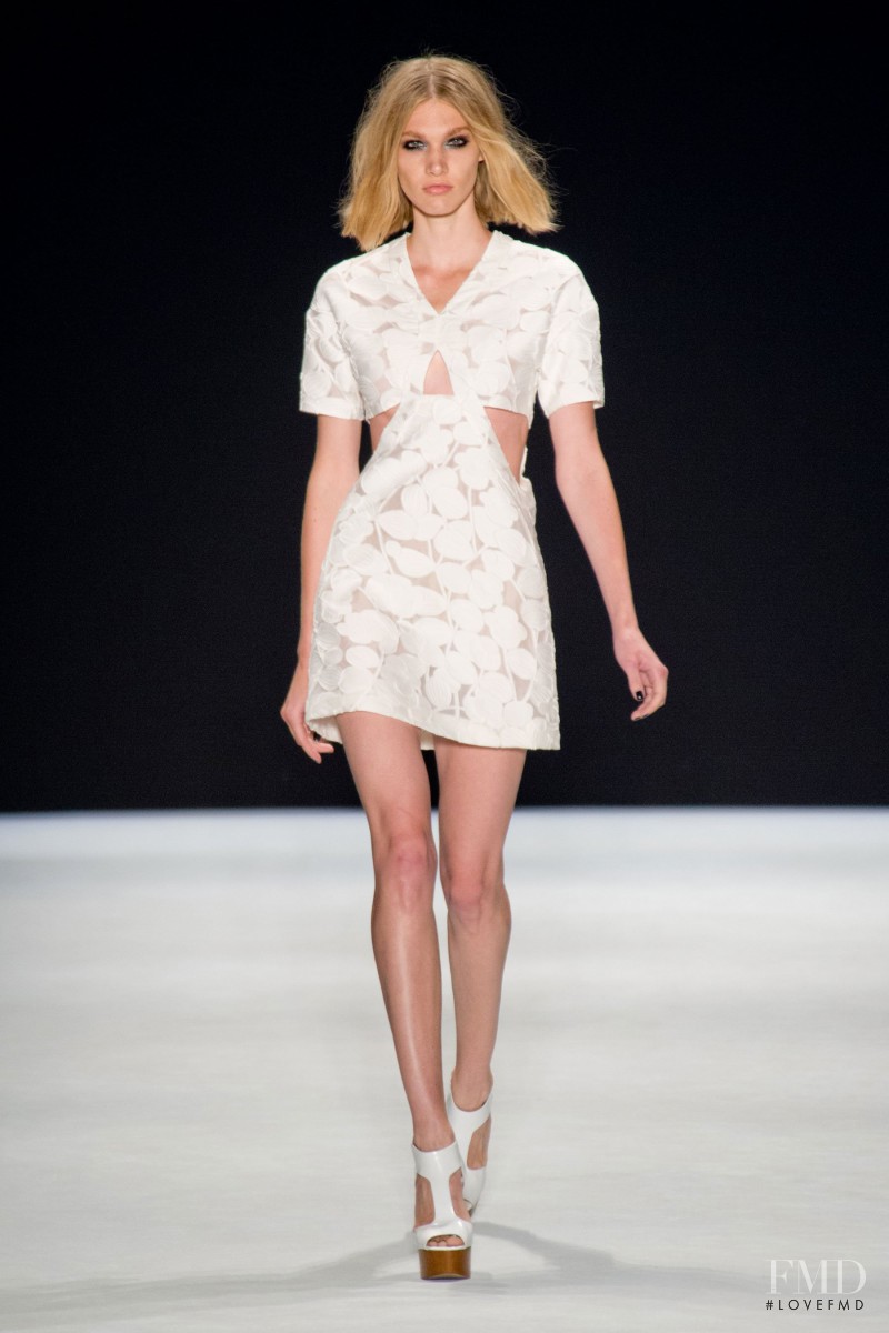Irina Nikolaeva featured in  the Jill Stuart fashion show for Spring/Summer 2014