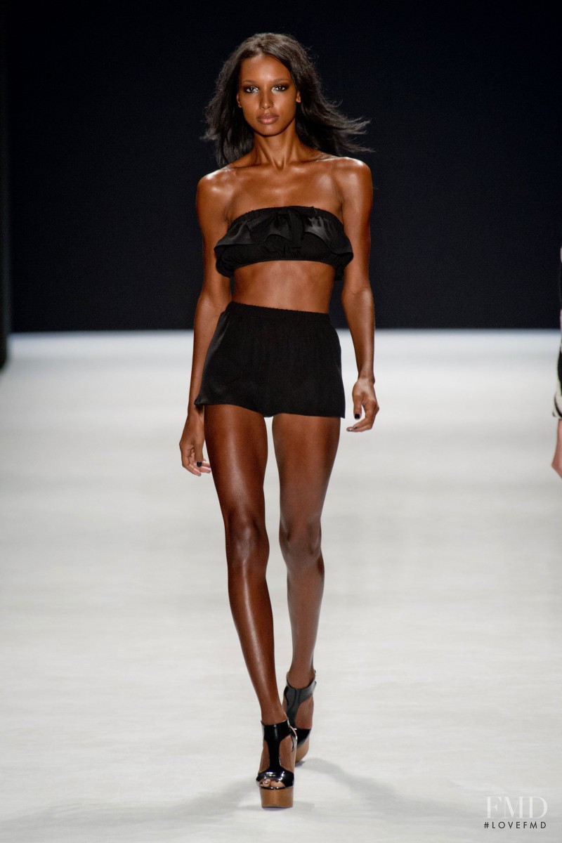 Jasmine Tookes featured in  the Jill Stuart fashion show for Spring/Summer 2014