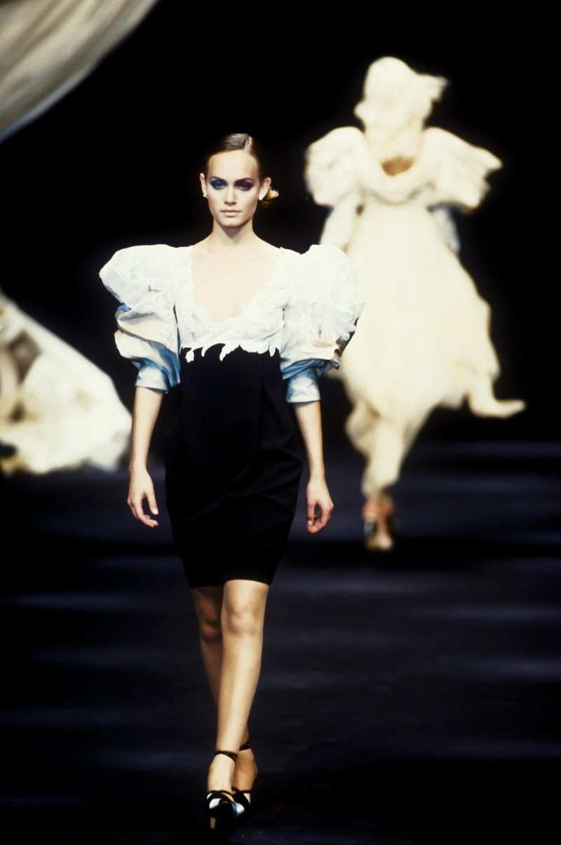 Amber Valletta featured in  the Christian Dior Haute Couture fashion show for Spring/Summer 1994