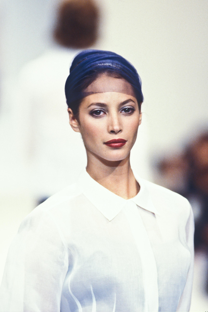 Christy Turlington featured in  the Herve Leger fashion show for Spring/Summer 1994