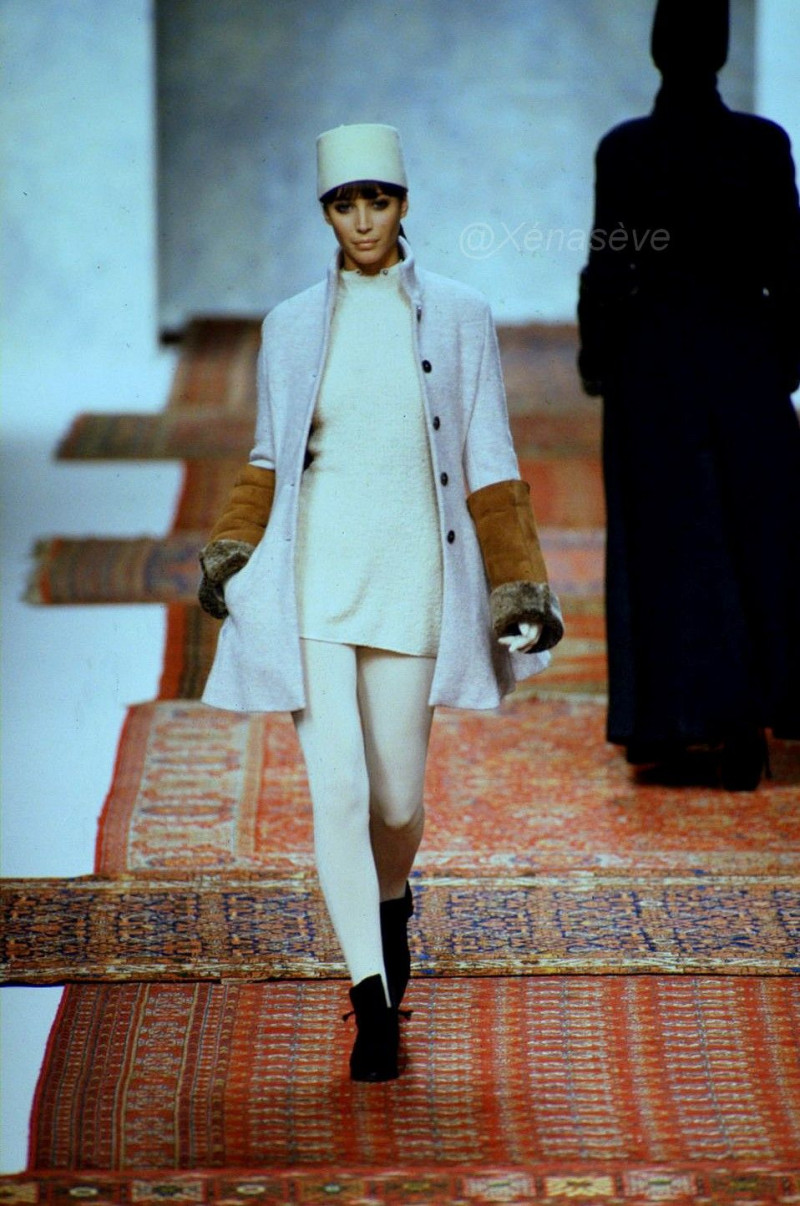 Christy Turlington featured in  the Rifat Ozbek fashion show for Autumn/Winter 1994