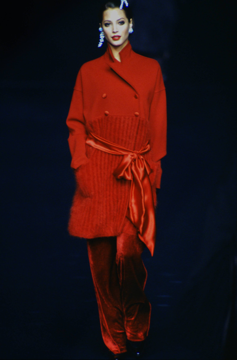 Christy Turlington featured in  the Sonia Rykiel fashion show for Autumn/Winter 1994