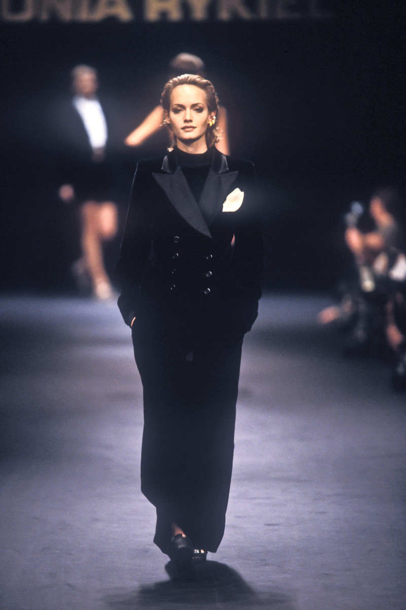 Amber Valletta featured in  the Sonia Rykiel fashion show for Spring/Summer 1994